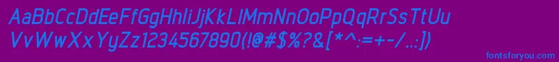 En savoir plus sur la police IntropolBolditalic Police IntropolBolditalic – polices bleues sur fond violet