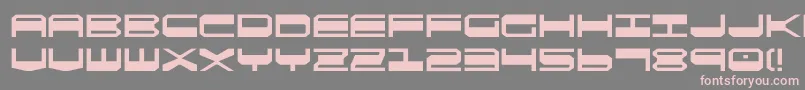 Qgear Font – Pink Fonts on Gray Background