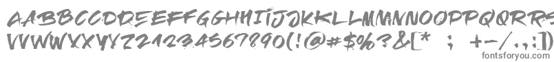 フォントRelapseRegular – 白い背景に灰色の文字