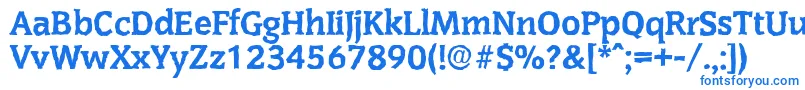 CongressantiqueXboldRegular Font – Blue Fonts on White Background