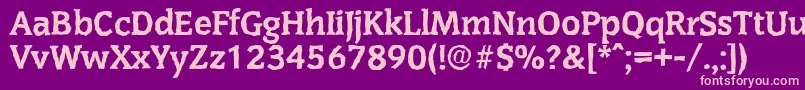 CongressantiqueXboldRegular Font – Pink Fonts on Purple Background