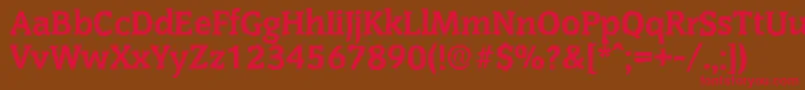CongressantiqueXboldRegular Font – Red Fonts on Brown Background