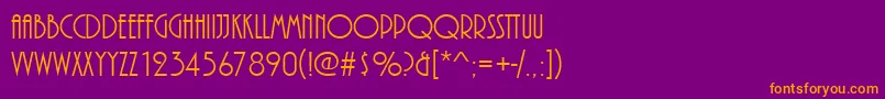 fuente Plazadreg – Fuentes Naranjas Sobre Fondo Morado