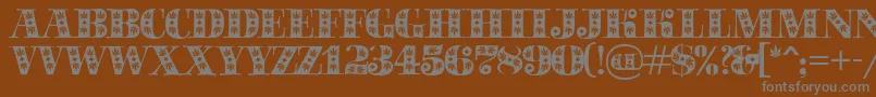 More about Sapphiresativa Font Sapphiresativa Font – Gray Fonts on Brown Background