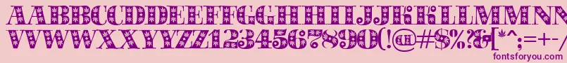 Sapphiresativa Font – Purple Fonts on Pink Background
