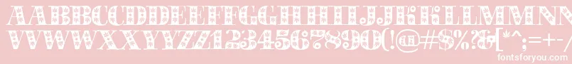 Sapphiresativa Font – White Fonts on Pink Background