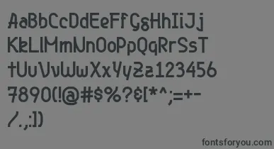 Genjibold font – Black Fonts On Gray Background