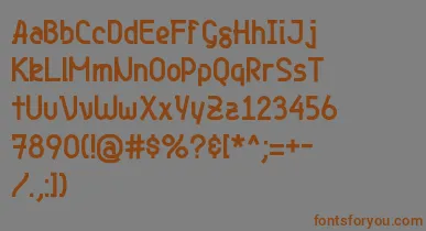 Genjibold font – Brown Fonts On Gray Background