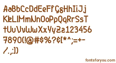 Genjibold font – Brown Fonts On White Background