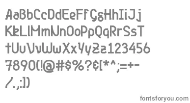 Genjibold font – Gray Fonts On White Background