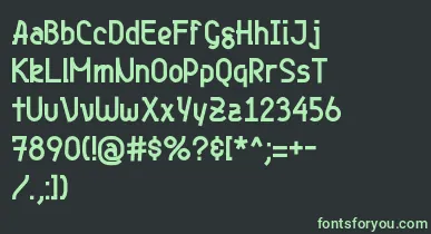 Genjibold font – Green Fonts On Black Background