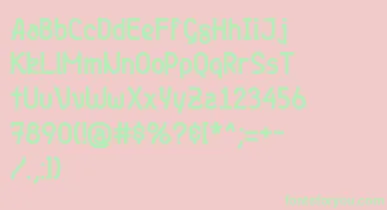 Genjibold font – Green Fonts On Pink Background