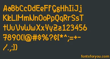 Genjibold font – Orange Fonts On Black Background