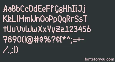 Genjibold font – Pink Fonts On Black Background