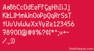 Genjibold font – Pink Fonts On Red Background