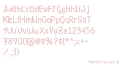 Genjibold font – Pink Fonts On White Background