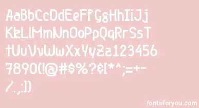 Genjibold font – White Fonts On Pink Background