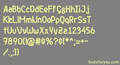 Genjibold font – Yellow Fonts On Gray Background