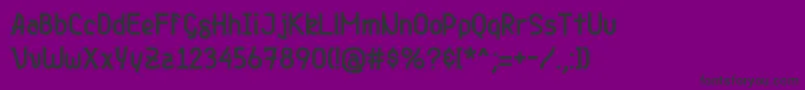 Genjibold Font – Black Fonts on Purple Background