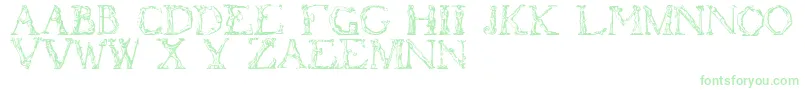 Czcionka Flotner – zielone czcionki
