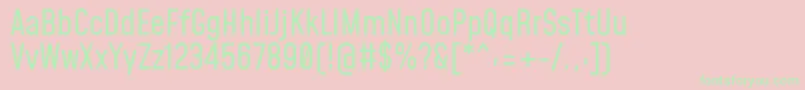 MohaveRegular Font – Green Fonts on Pink Background