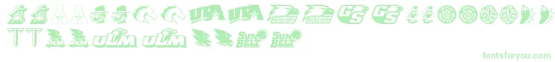 SunBelt-Schriftart – Grüne Schriften