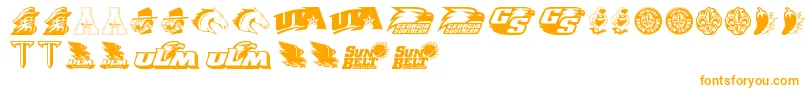 SunBelt Font – Orange Fonts on White Background