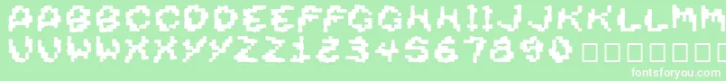 Dirtyheadthick Font – White Fonts on Green Background