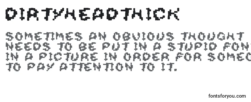 Dirtyheadthick Font