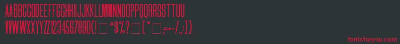 DailyMedium Font – Red Fonts on Black Background