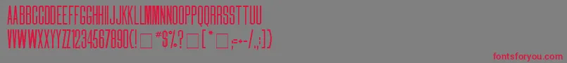 DailyMedium Font – Red Fonts on Gray Background