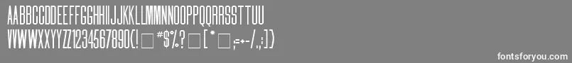 フォントDailyMedium – 灰色の背景に白い文字