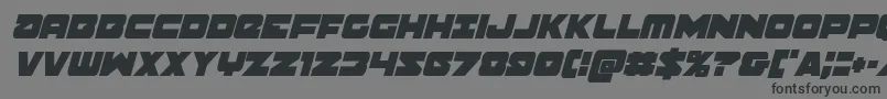 Banjincondital Font – Black Fonts on Gray Background