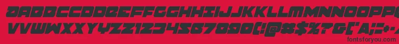 Banjincondital Font – Black Fonts on Red Background