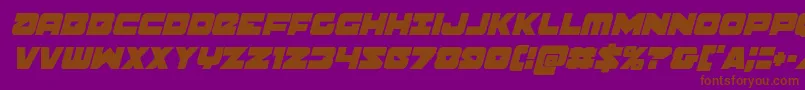 Banjincondital Font – Brown Fonts on Purple Background