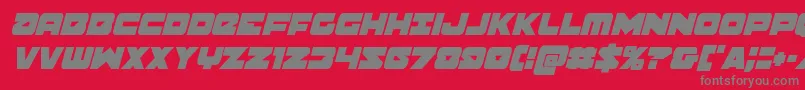 Banjincondital Font – Gray Fonts on Red Background
