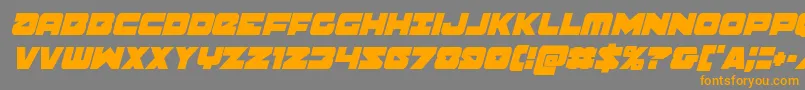 Banjincondital Font – Orange Fonts on Gray Background
