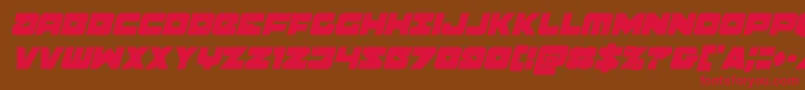 Banjincondital Font – Red Fonts on Brown Background