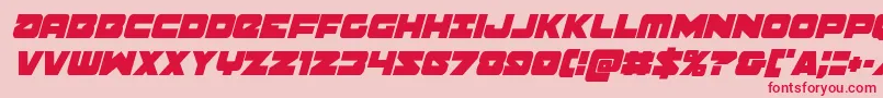 Banjincondital Font – Red Fonts on Pink Background