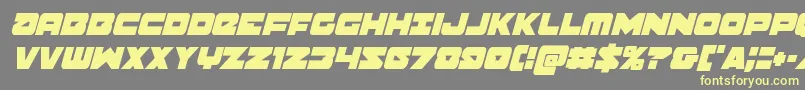 Banjincondital Font – Yellow Fonts on Gray Background