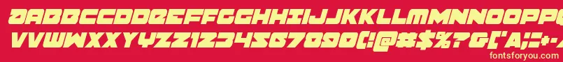 Banjincondital Font – Yellow Fonts on Red Background