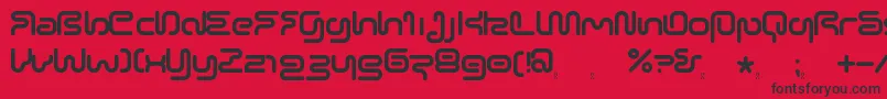 SonicEmpireV2 Font – Black Fonts on Red Background