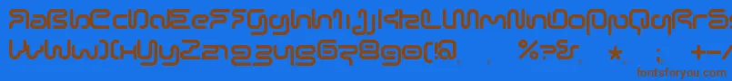 SonicEmpireV2 Font – Brown Fonts on Blue Background