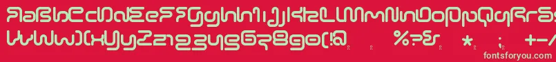 SonicEmpireV2 Font – Green Fonts on Red Background