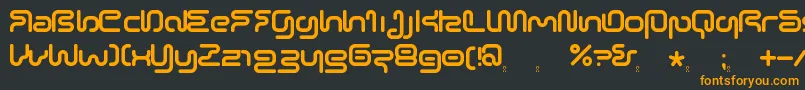 SonicEmpireV2 Font – Orange Fonts on Black Background