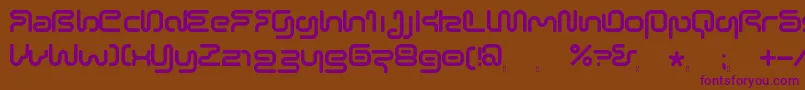 SonicEmpireV2 Font – Purple Fonts on Brown Background