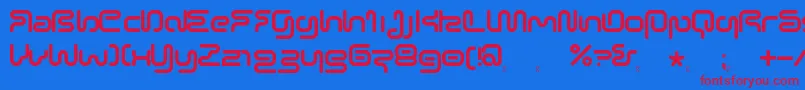 SonicEmpireV2 Font – Red Fonts on Blue Background