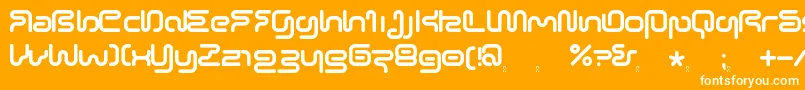 SonicEmpireV2 Font – White Fonts on Orange Background