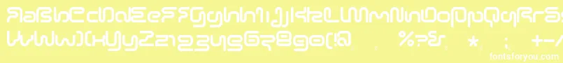 SonicEmpireV2 Font – White Fonts on Yellow Background