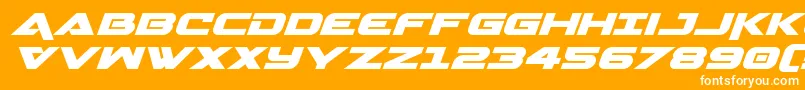 Geminaexpandital Font – White Fonts on Orange Background
